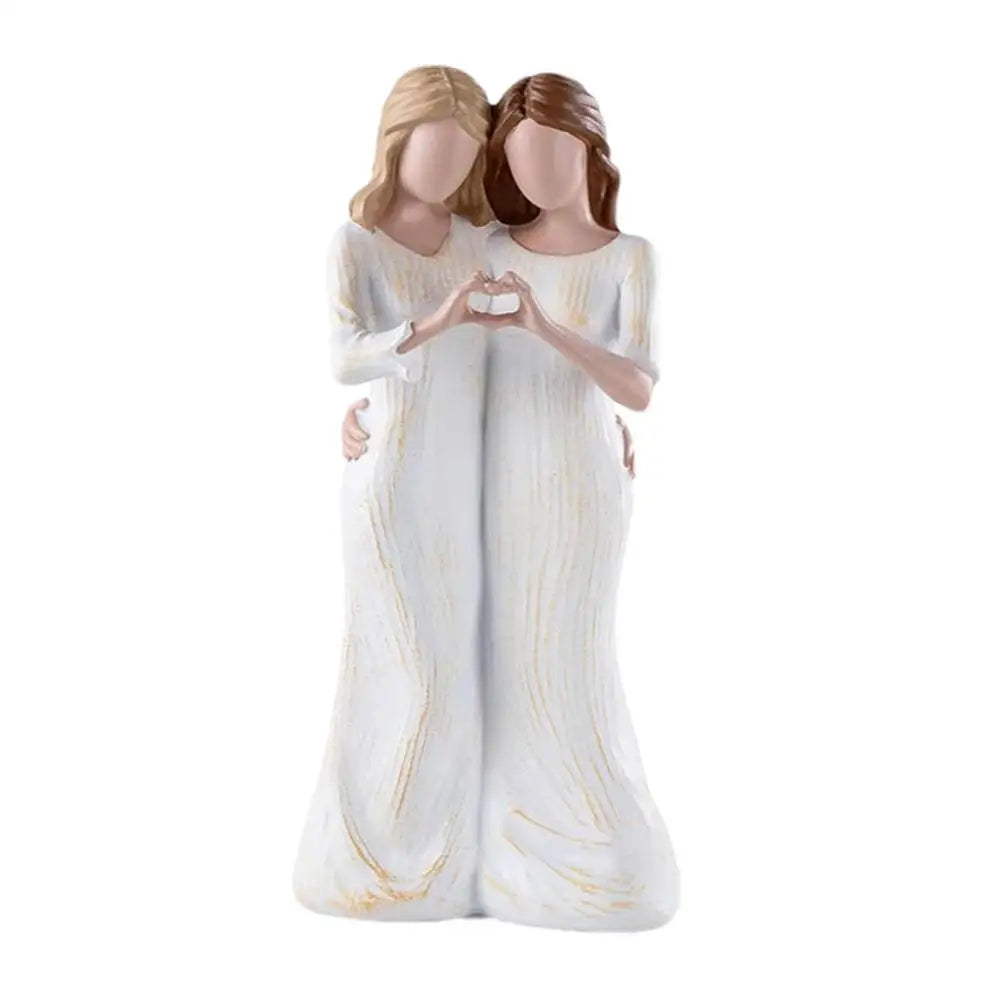 Standing Mother Hugging Daughter Statue Meaningful Family Moments Desktop Ornaments Memorial Gifts Daughter Gift from Mom