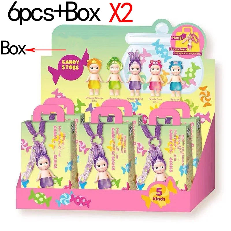 1-6PCS Angel Girl Candy House Series Blind Box Set Doll Trendy Play Keychain Pendant Gift Family and Friends Small Gifts
