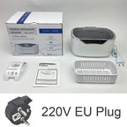 700ml Ultrasonic Cleaner Bath Timer Jewelry Glasses Manicure Stones Cutters Dental Razor Parts Ultrasound Sonic 220V EU Plug