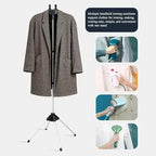 160cm Adjustable Clothes Steamer Rack Telescopic Garment Steamer Racks Foldable Standing Garment Hangers for Steaming Clothes