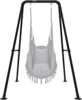 Swing Stand, Hammock Chair Stand Max Load 330lbs, Heavy Duty Hammock Stand,Outdoor or Indoor Hanging Chair Stand only,Hammock Ch