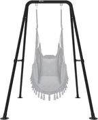 Swing Stand, Hammock Chair Stand Max Load 330lbs, Heavy Duty Hammock Stand,Outdoor or Indoor Hanging Chair Stand only,Hammock Ch