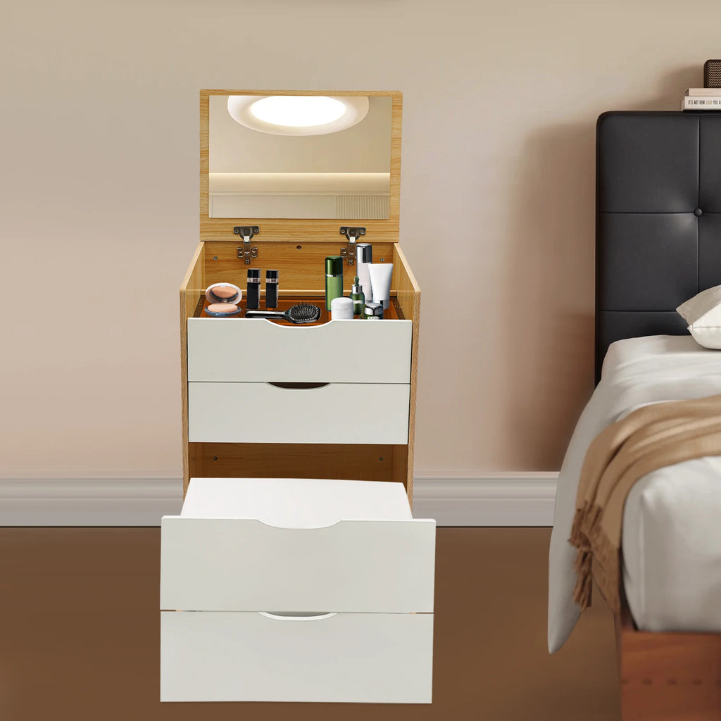Modern Vanity Desk Vanity Desk With Makeup Stool Makeup Vanity Table  For Homes, Apartments, Dormitories 40*48*80cm