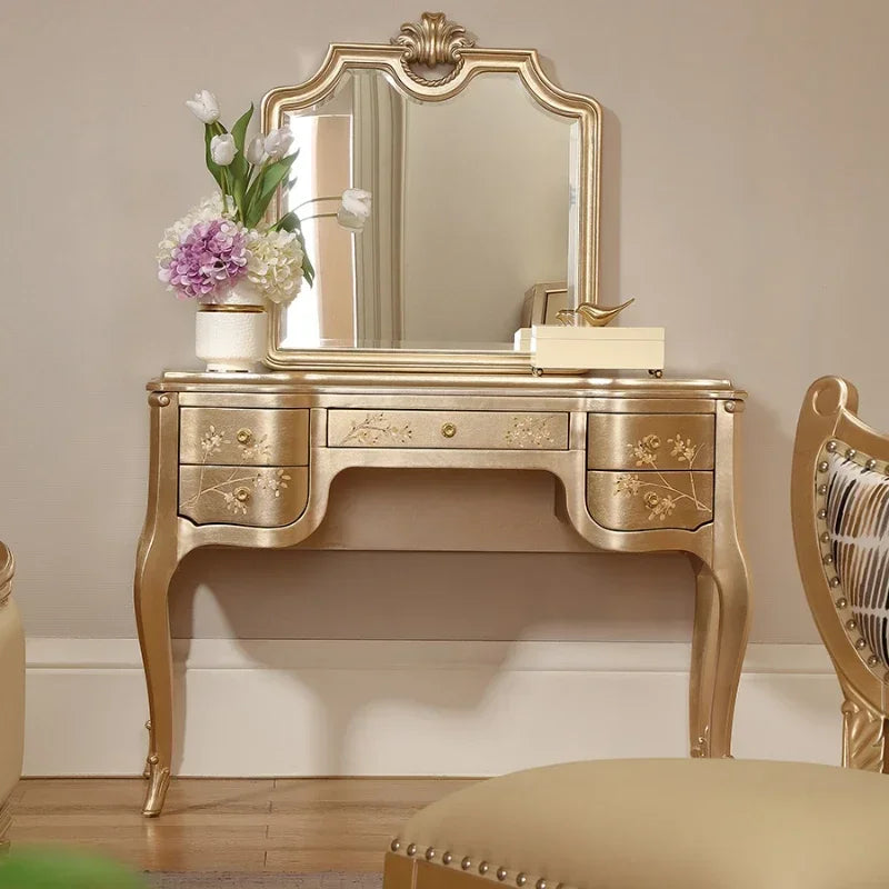 Full Set Aesthetic Vanity Table Living Rooms Beauty Bedroom Dresser Organizer Space Saving Meuble Coiffeuse Bedroom Furniture