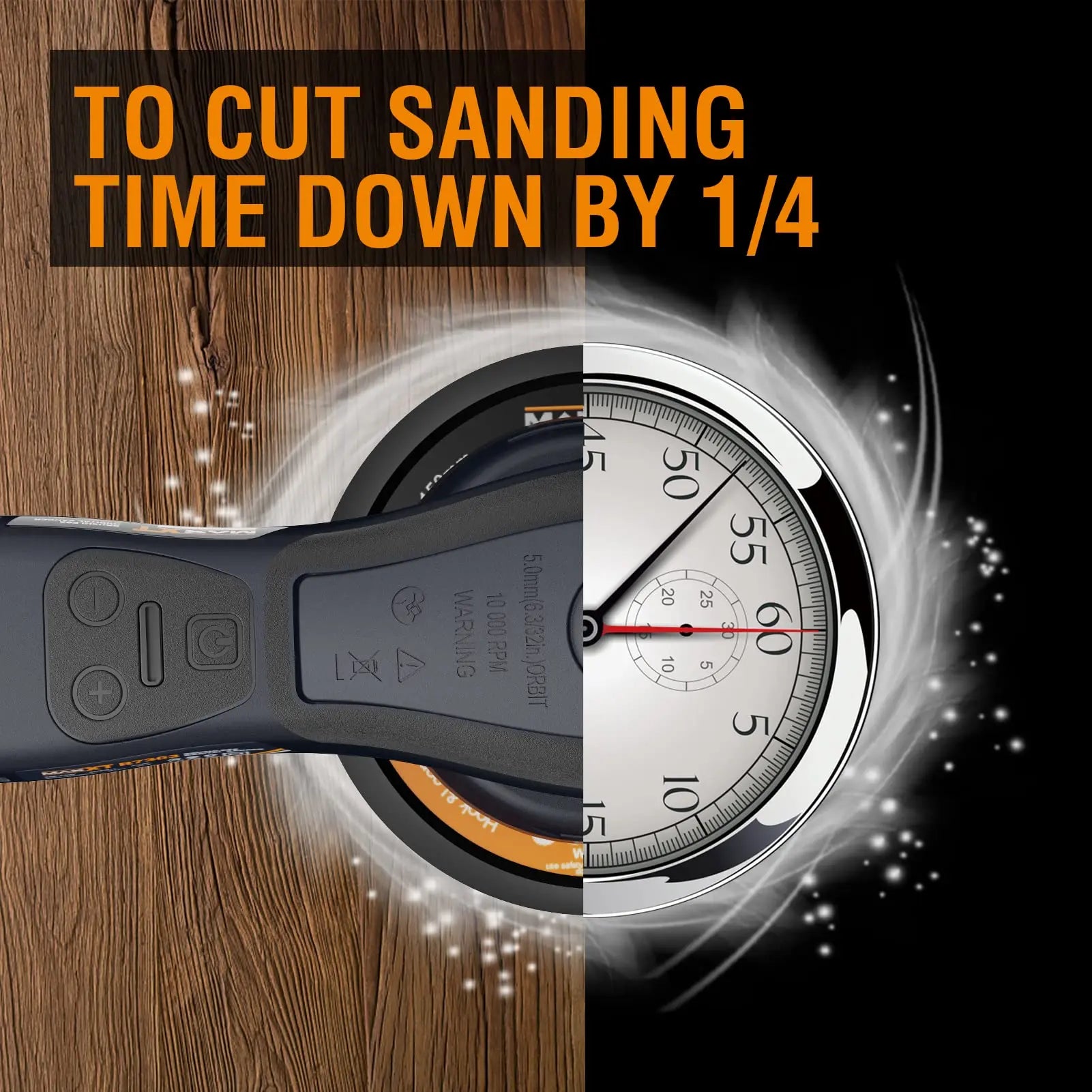 MAXXT orbital sander 6" 5.0mm/2.5mm Automotive Brushless Random 150mm Electric Variable Speed car polishing machine