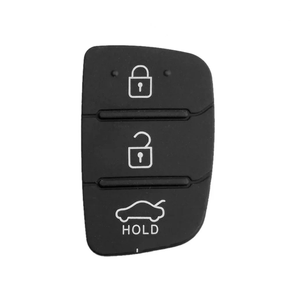 3 Button Remote Key Case Rubber Pad For Hyundai i30 i35 iX20 Solaris Verna for Kia RIO K2 K5 Sportage Folding Key