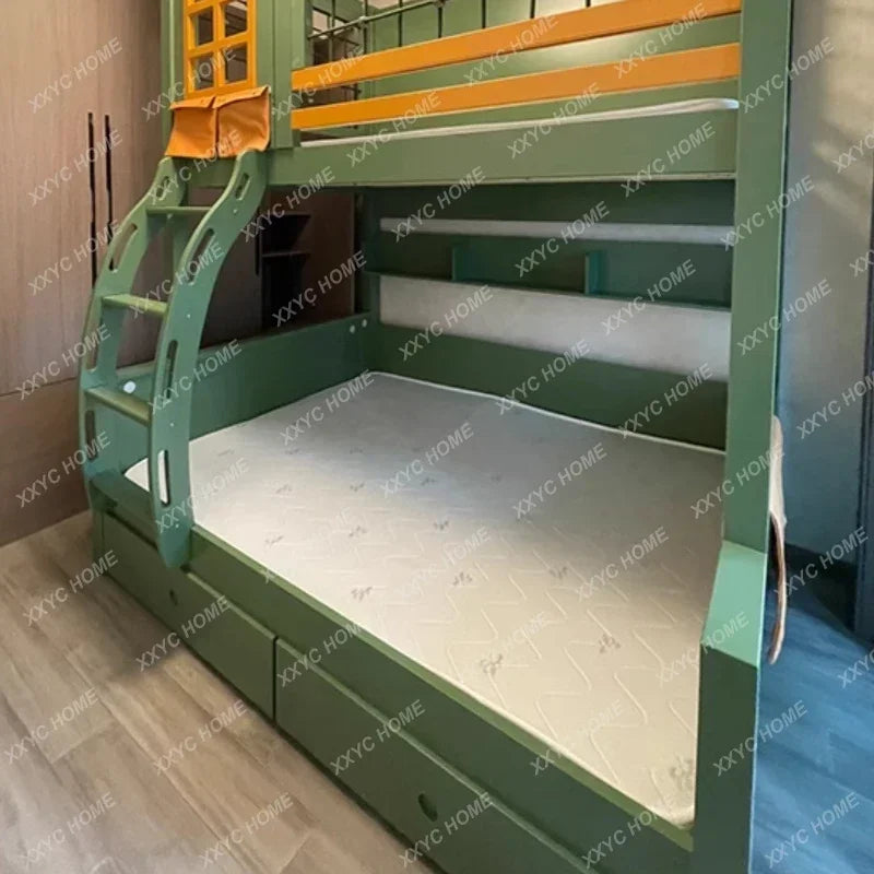 Double Storage Space Children Beds Loft Foldable Bunk Slide Children Beds Design Mueble Infantil Bedroom Furniture