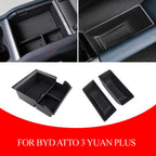 Central armrest storage box Car door handle storage tray for BYD Atto 3 YUAN Plus 2022 2023 2024 2025 Accessories