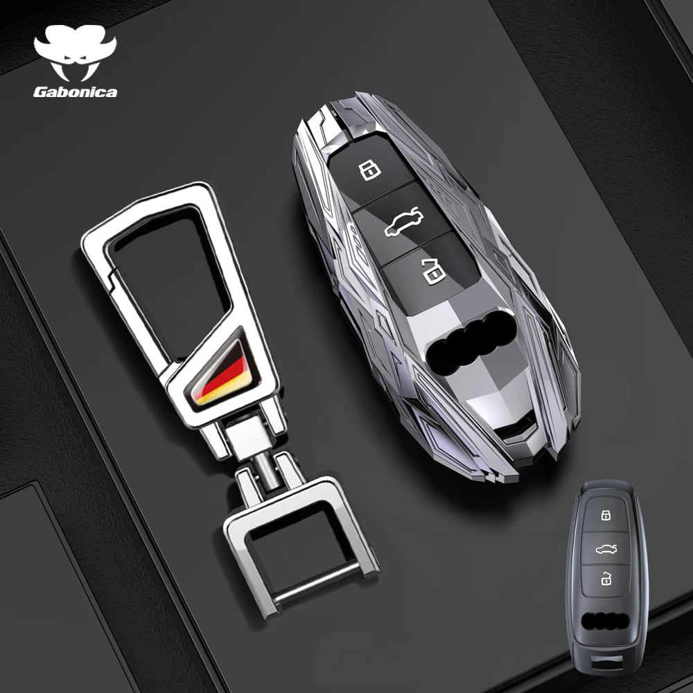 Alloy Car Key Case Cover Shell Fob For Audi A1 A3 Q2L Q3 S3 S5 S6 TT TTS Q7 Q5 A6 A4 A4L Q5L A5 A6L A7 A8 Q8 S4 S8 Accessories
