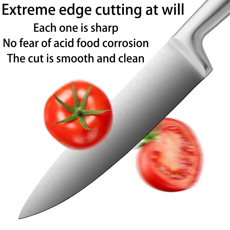 5-piece kitchen knife set stainless steel sharp chefs peeler suitable for professional cooking utensils in homes and restaurants
