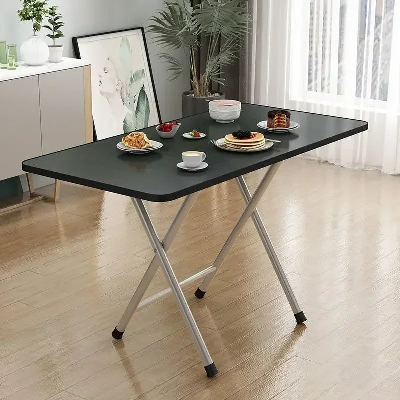 Furniture Simple Household Small Apartment Folding Table Eating Table Student Study Dormitory Portable Parallel Bars Ground Mark