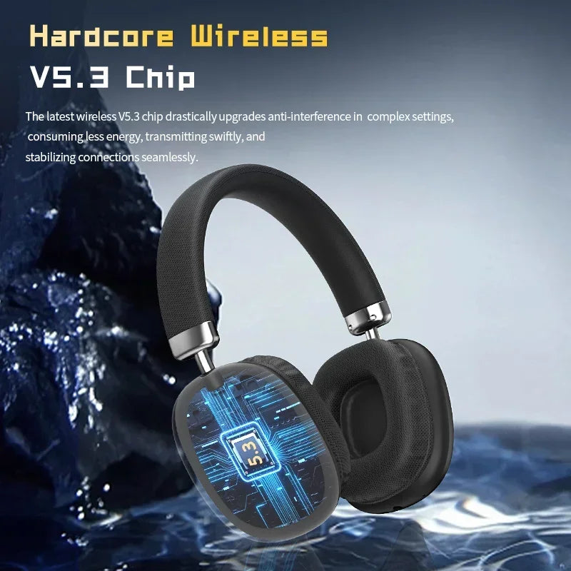 2025 NEW Wireless Headsets  Bluetooth Headphones Stereo Earphones Bass Noise Reduction Mic For Iphone Laptop PC Sumsamg Phone