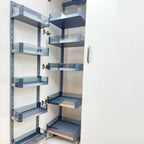 Slim Metal Kitchen  Drawer Metal Box Functional Kitchen Tall Unit Pantry Organizer Soft Close Drawer Storage Basket Plane Type