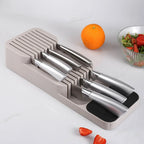 Kitchen Drain Tool Storage Rack Partition Plastic Box Cutlery Storage Tray Block Rack Knife Block Set home Kitchen Accessories