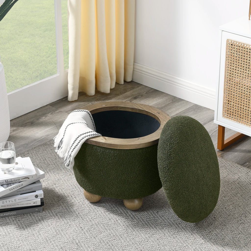 Storage Ottoman Bench, Bedroom Bench with Hidden Storage, Footrest Stool for Living Room Furniture, Entryway, Hotel Use
