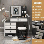 Luxury Dressing Table Comfortable Vanity Makeup Desk LED Large Mirror Drawer for Bedroom Wood Furniture Chest of Drawers Home