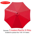 Parasol Replacement Cloth Outdoor Garden Banana Umbrella Cover Waterproof Sunshade Canopy For 6 Ribs/8 Ribs Parasol