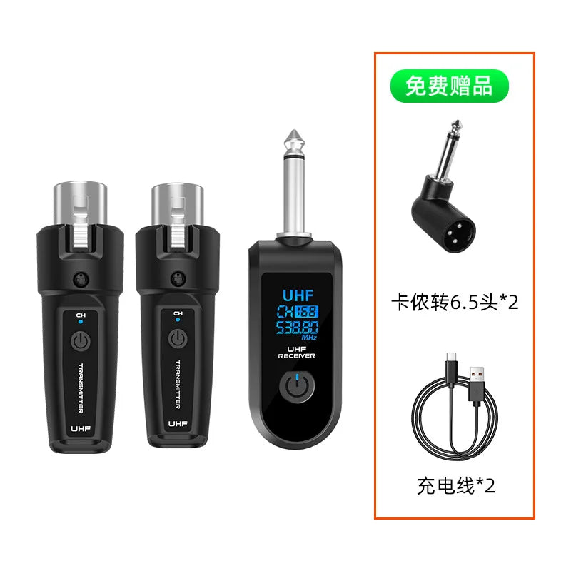 Good Wireless microphone system UHF wireless XLR transmitter and receiver for dynamic microphones, audio mixer PA systems guitar