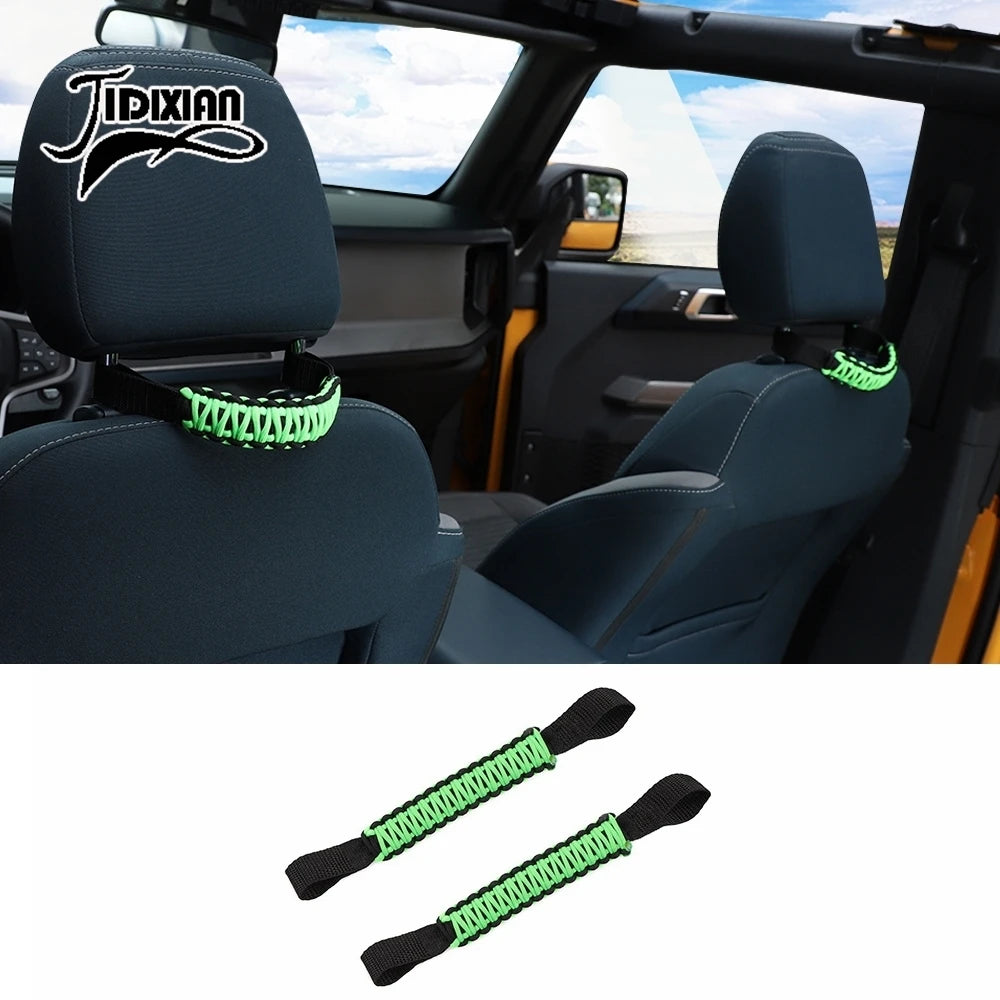 JIDIXIAN Car Seat Headrest Grab Handle for Jeep for Dodge for Ford F150 for Jimny for Chevrolet for GMC for Chrysler for 4Runner