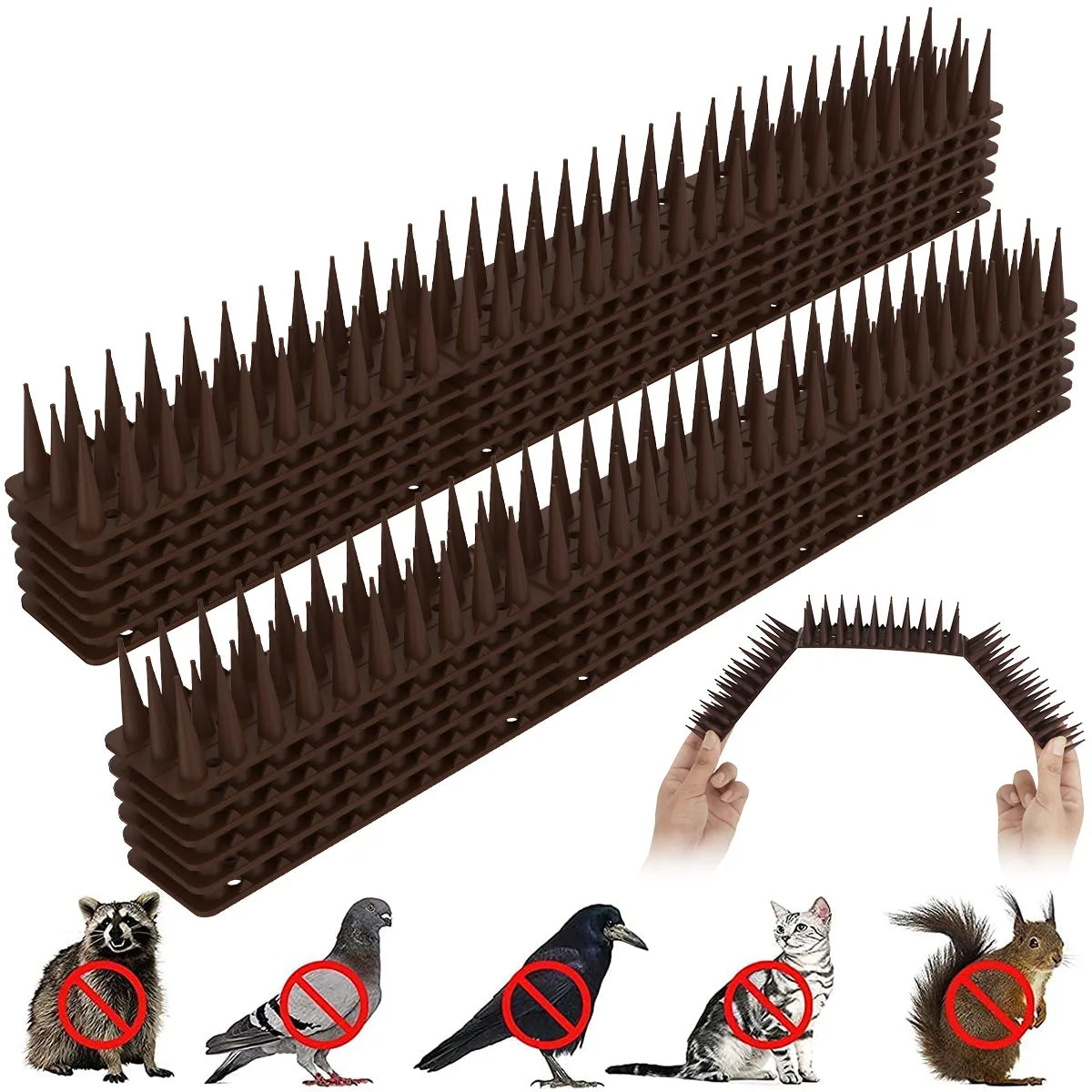 Fence Wall Spikes Anti Bird Spikes Anti-theft Spikes Anti Climbing Spikes Pigeon Destroyers Anti-theft Cats Anti Bird Spikes Tie