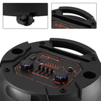 9000W Portable Bluetooth Party Speaker Karaoke Heavy Bass Rechargeable Sound System Dual 12 Inche Subwoofer Led Light with Mic