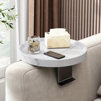 1pc Modern Expandable Sofa Arm Table - Contemporary Wooden Side Table, Easy To Clean