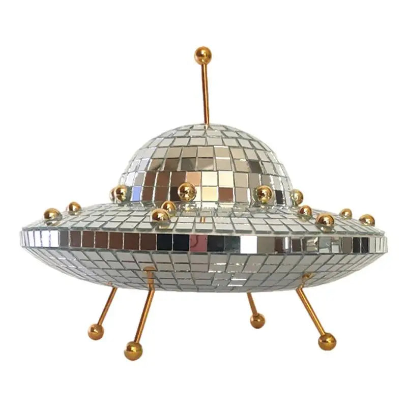 Disco Ball Decor Creative Flying Saucer Disco Mirror Ball Party Disco Ball Accessory Big Party Decorations Music Festive Decor