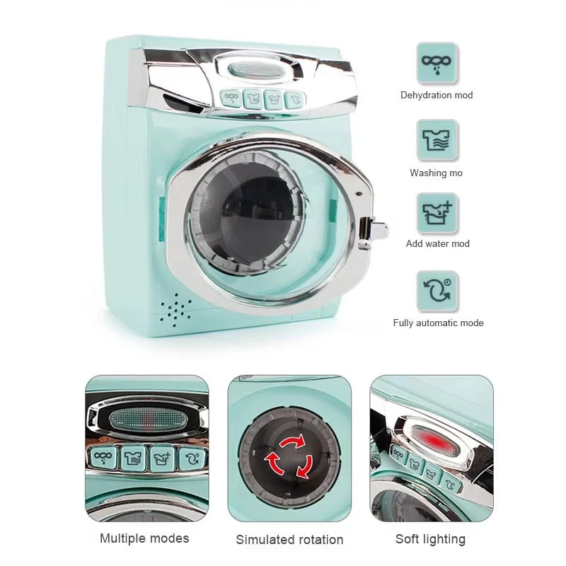 Simulation Kitchen Appliance Playset Kids Pretend Play Kitchen Toy Mini Household Appliance Role-Play Set Educational Toys Gifts