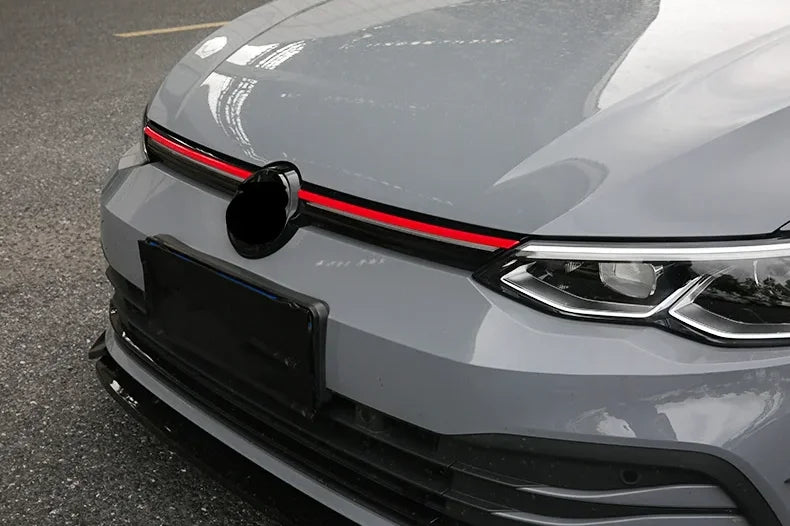 Car Front Bumper Grille Trim Grill Decoration Strip Covers for VW Golf 8 MK8 Accessories 2020 2021
