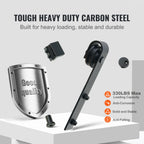 SucceBuy 8/10FT Sliding Barn Door Hardware Kit 330LBS Heavy Duty Barn Door Track Kit for Double Doors W/ Smooth & Silent Pulley