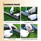 20-100M 16mm 0.2mm Thickness Drip Irrigation Tape Hole Space 10~50cm Soaker Greenhouse Farm Watering Hose Patch Tape Hose