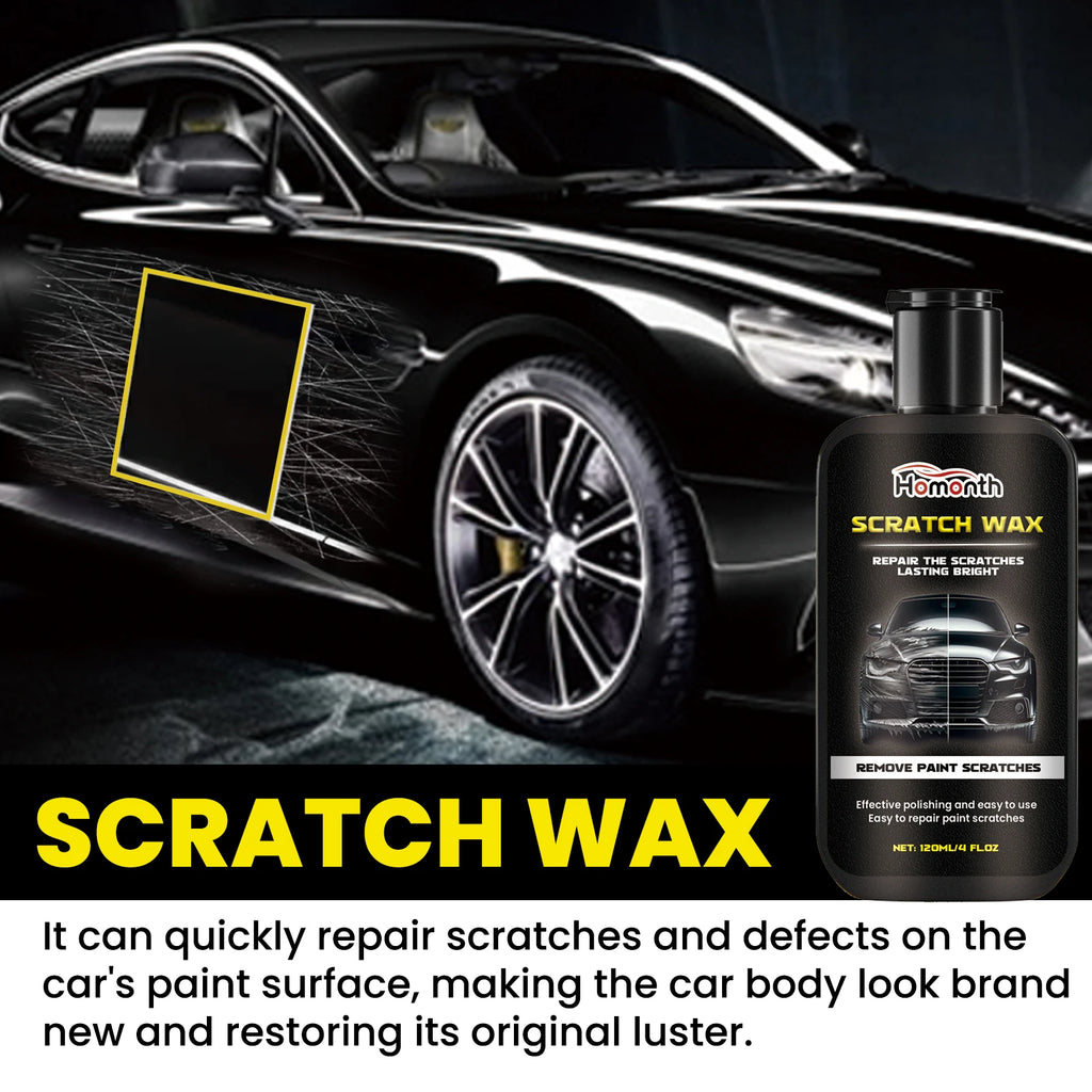 120ml Car Scratches Repair Polishing Wax with Wipe Cloth & Sponge Auto