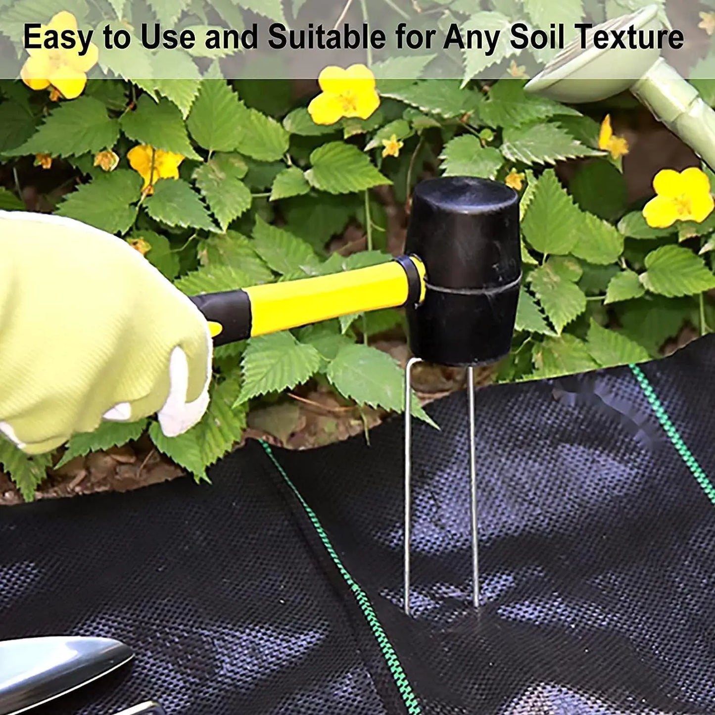 Galvanized Garden Stakes Landscaping Staples U-Shaped Pins Rust-proof Sod Stakes Fences Outdoor Wires Tents Tarps Securing Pegs