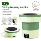 7L Small Folding Washing Machine Portable Washing Machine Automatic Mo