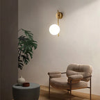 Interior LED Wall Lamps Wall Lighs with G9 Bulb Frosted Glass Ball Black Gold Bedroom LED Wall Sconce for Home Luminuaire Lamp