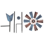 Metal Windmill Decor Iron Art Garden nament Windmill Statue Decorative Spinners Outdoor Pinwheel Sculpture Garden Supplies Yard