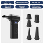 990000RPM Violent Fan Dust Blowing Brushless Ultra Turbo Fan Jet Battery Display High-Speed Handheld Powerful Blower Low Noise