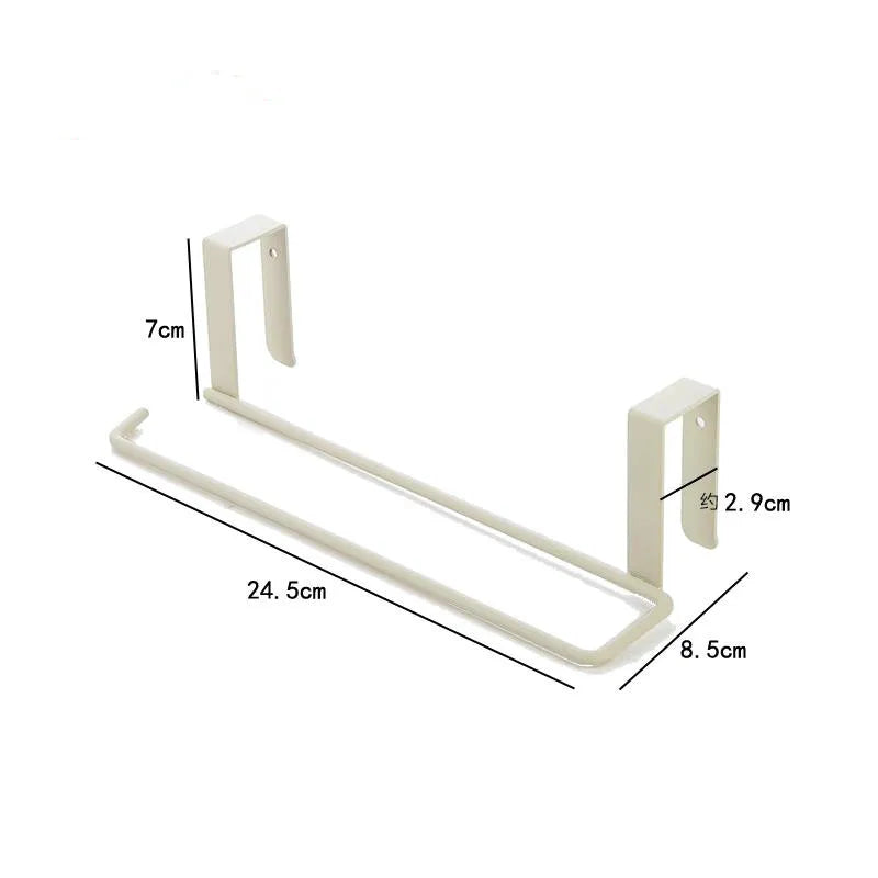 Iron Kitchen Tissue Holder Hanging Bathroom Toilet Roll Paper Holder Towel Rack Kitchen Cabinet Door Hook Holder hanging rack