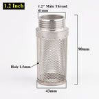 304 Stainless Steel Male Thread Mesh Cover Aquarium Fish Tank Water Pump Inlet Filter Screen Garden Irrigation Pump Hose Filters