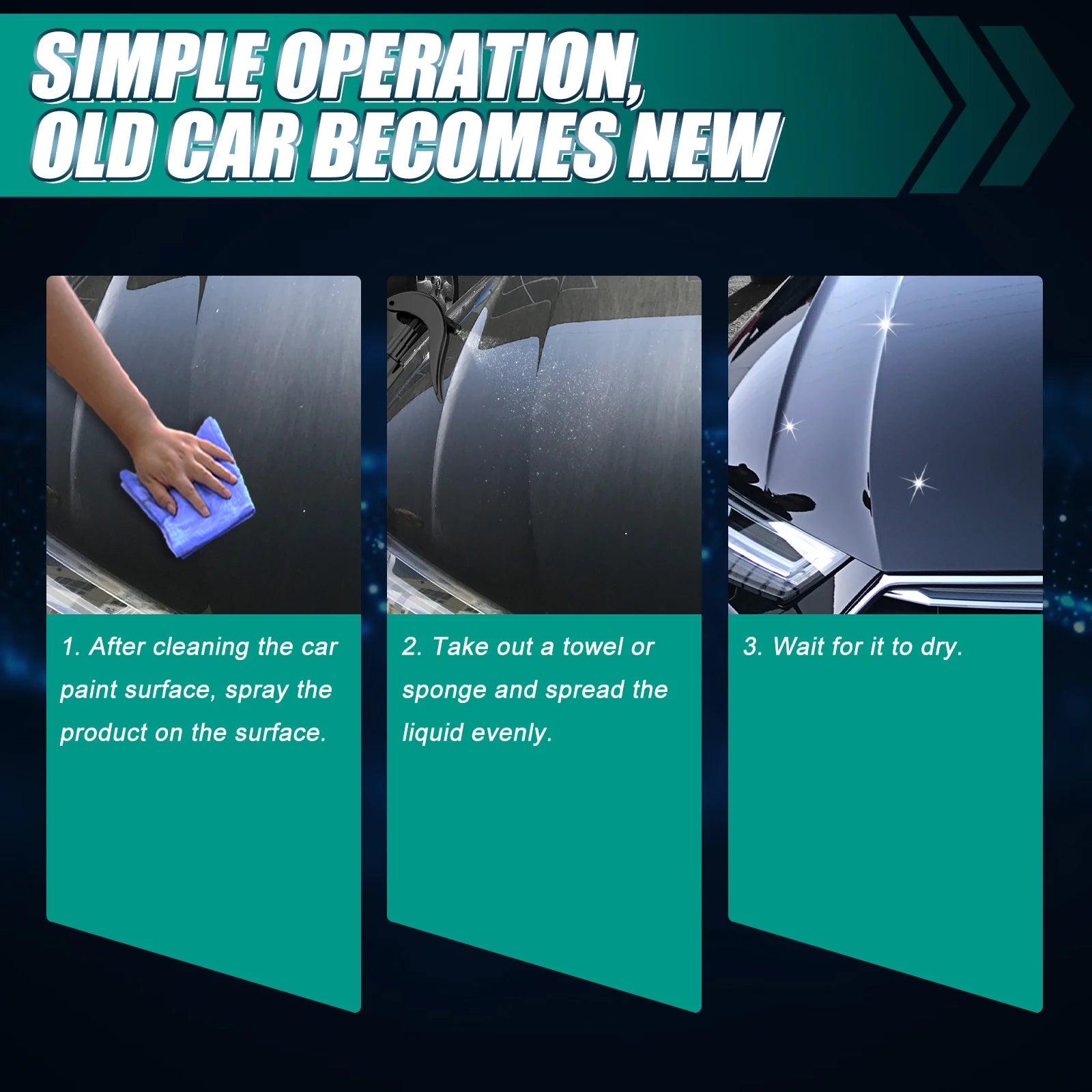 Car Coating Spray, Liquid Glass Sealing Glaze Coating Agent For Automo
