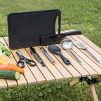 Outdoor Camping Kitchenware 8-Piece Set Comes with A Full Set of Thickened Cookware Storage Kit Cutlery Camping Supplies Tools