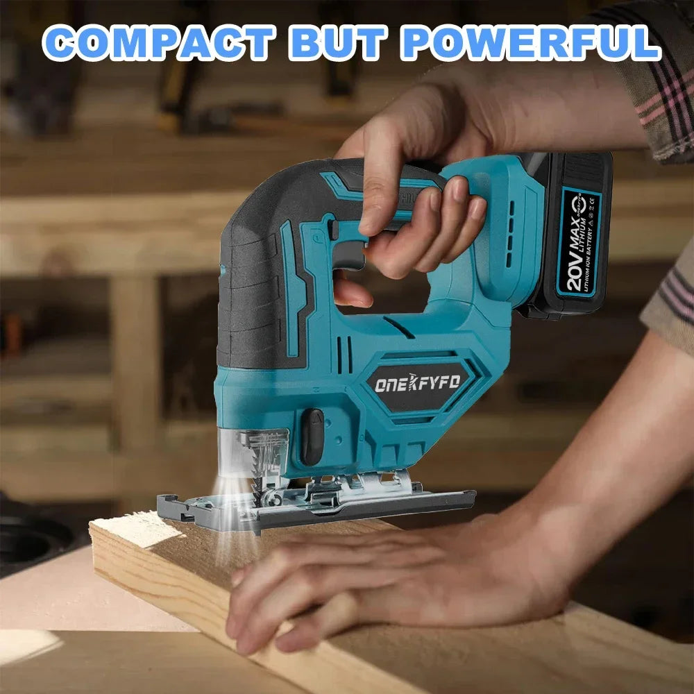 65mm Electric Jigsaw Portable Cordless Jig Saw Multi-Function Woodworking tools wood cutting machines For Makita 18V Battery