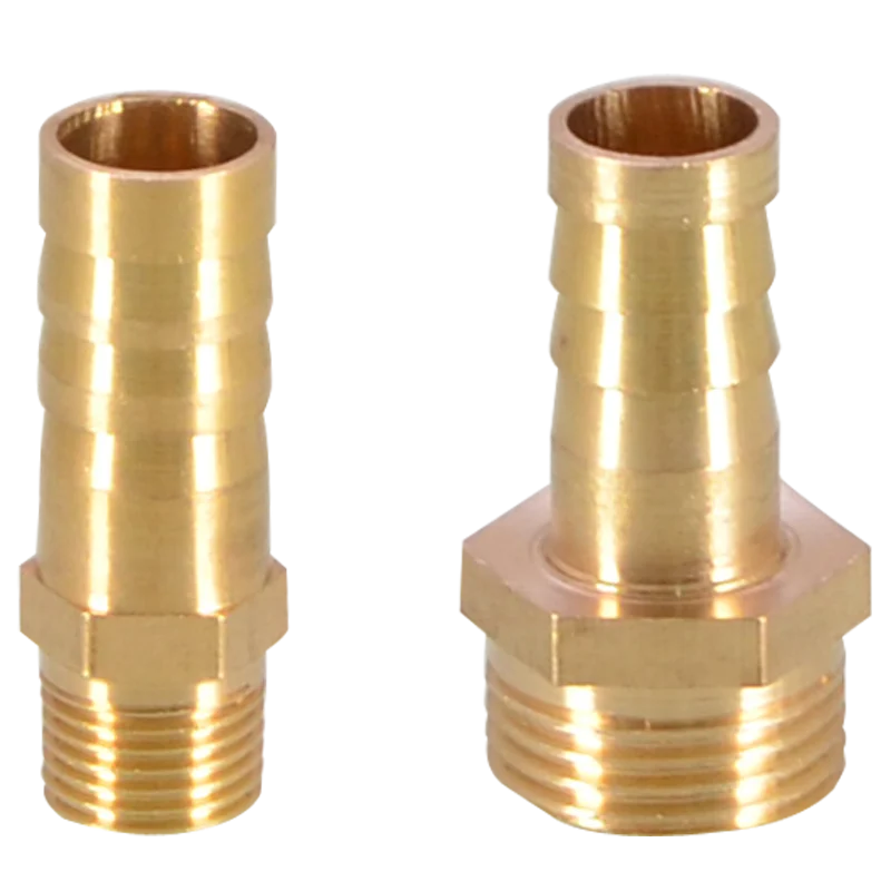Brass Pipe Fitting 6/8/10/12/14/16mm Hose Barb Tail 1/8" 3/8" 1/4" BSP Male Connector Joint Copper Coupler Adapter