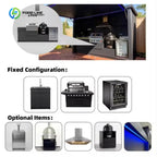 Outdoor BBQ Kitchen Pod with Patio Grill & Kitchen Island-Durable Waterproof for Backyard Cooking Entertaining Customized