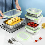 Stainless Steel Food Storage Container Fresh Keeping Crisper Box Insulated Kitchen Sealing Home Office Organizer Kitchen Items