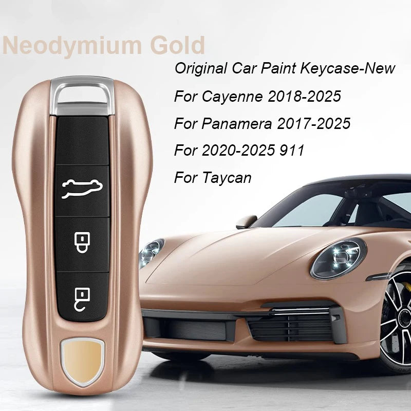 Key Case For Porsche Panamera Spyder Carrera Macan Boxster Cayman Cayenne 911 970 981 991 Smart Remote Key Case Fob Covers Bag