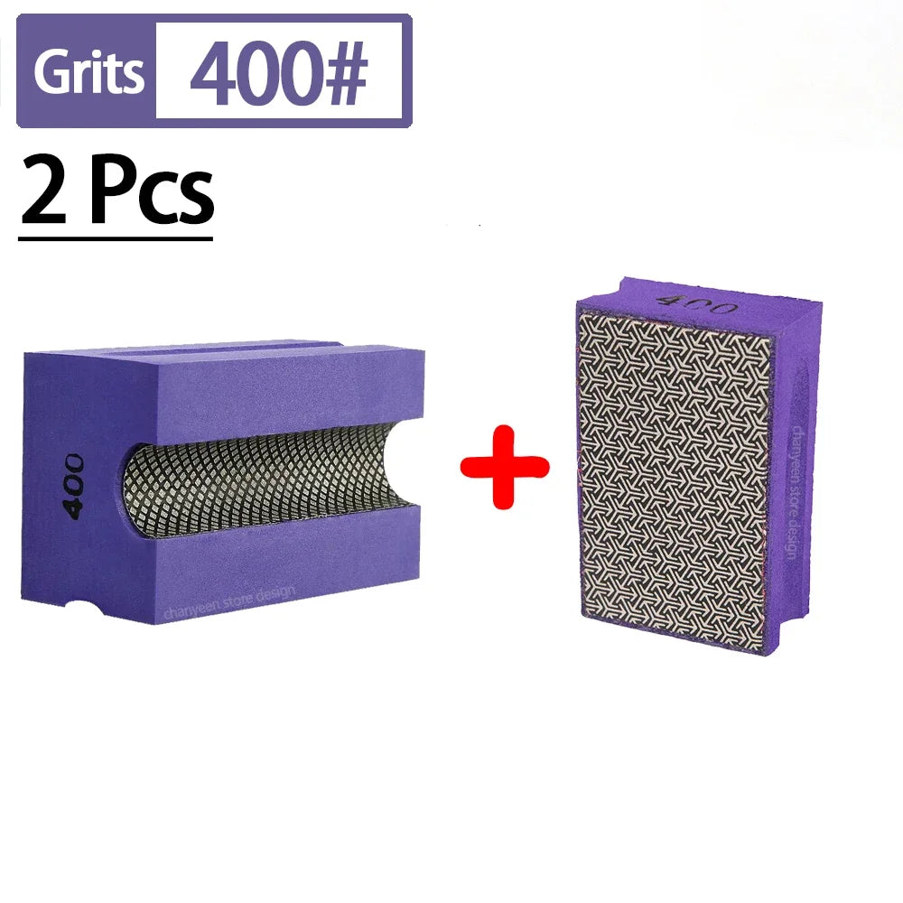 New! Concave Diamond Hand Polishing Pads Tile Glass Ceramic Abrasive Grinding Block Stone Marble Sanding Disc Polisher Tools