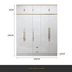 White Gold Wardrobe Designer Clothes Waterproof Children Wardrobe Organizers Nordic Vestidor De Armario Abiertos Hotel Furniture