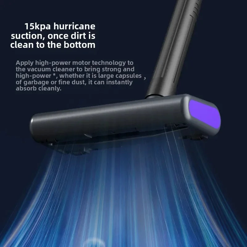 New 15000PA Portable Cordless Vacuum Cleaner 120W High Suction USB Rechargeable Cordless Home Vacuum Cleaner Mopping Machine