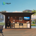 Customized All-In-One Portable Outdoor Kitchen System Built-In Grill Refrigerator Drawers Easy Installation Modular Design